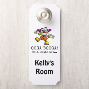 Cute Cartoon Clown Looking for Hug Door Hanger