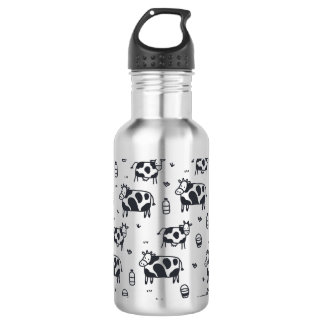 Cute Cartoon Cow Pattern 532 Ml Water Bottle