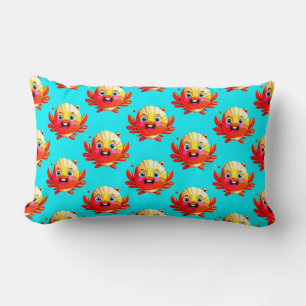 Cute Cartoon Crabs Lumbar Pillow