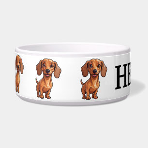 Cute Cartoon Dachshund Personalize