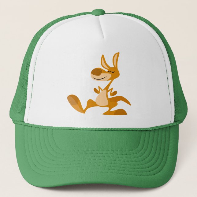 Cute Cartoon Dancing Kangaroo Hat (Front)