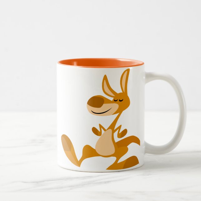 Cute Cartoon Dancing Kangaroo Mug (Right)