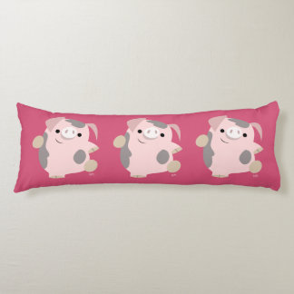 Cute Cartoon Dancing Pig Body Pillow