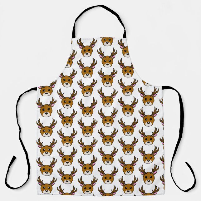Cute Cartoon Deer Apron (Front)