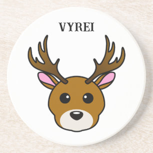 Cute Cartoon Deer Coaster