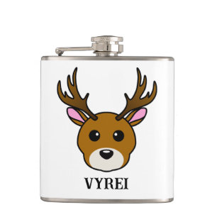 Cute Cartoon Deer Hip Flask