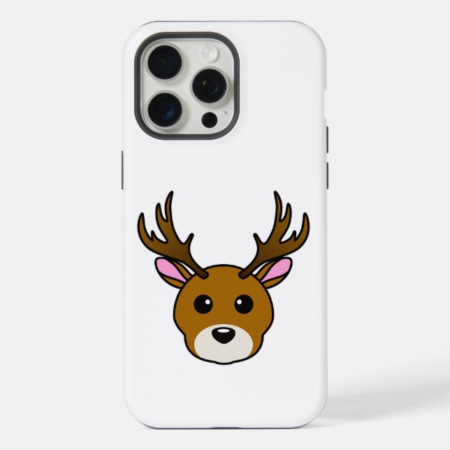 Cute Cartoon Deer iPhone Case (Back)
