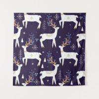 Cute cartoon deer seamless pattern, nursery backgr