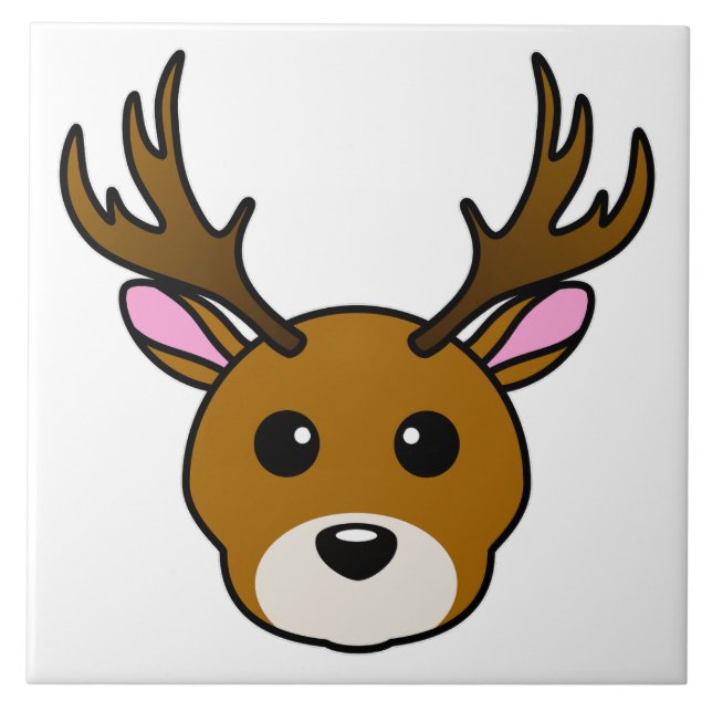 Cute Cartoon Deer Tile (Front)