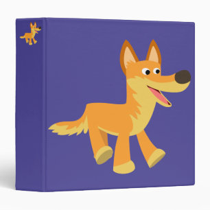 Cute Cartoon Dingo Binder