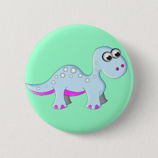 Cute Cartoon Dinosaur 2 Inch Round Button