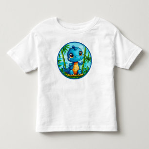 Cute cartoon dinosaur toddler t-shirt