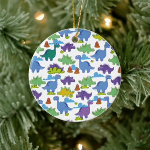 Cute Cartoon Dinosaurs Ceramic Ornament