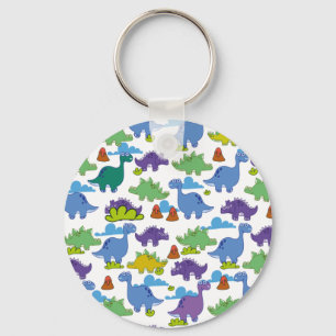 Cute Cartoon Dinosaurs Keychain