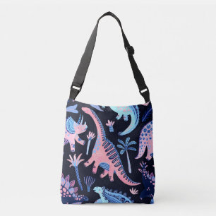 Cute cartoon dinosaurs pattern. crossbody bag