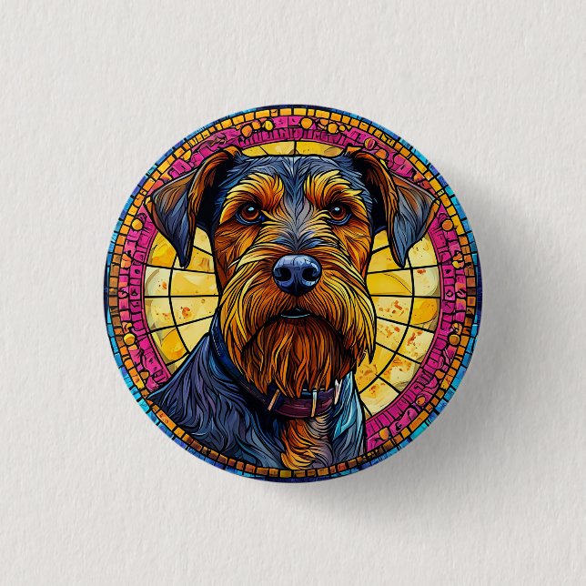 Cute cartoon Dog 1 Inch Round Button (Front)