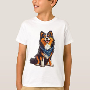 🐶 Cute Cartoon Dog Bandana Style Pet Lover Tee 🎁