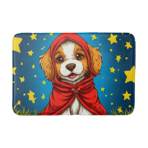 Cute cartoon dog bath mat