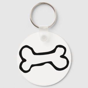 Cute Cartoon Dog Bone Keychain