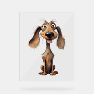 Cute Cartoon Dog Breed Art Collection  Acrylic Sign