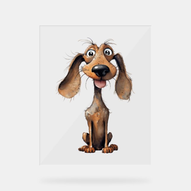 Cute Cartoon Dog Breed Art Collection  Acrylic Sign (Front)