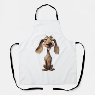 Cute Cartoon Dog Breed Art Collection  Apron