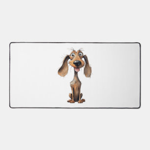 Cute Cartoon Dog Breed Art Collection Desk Mat