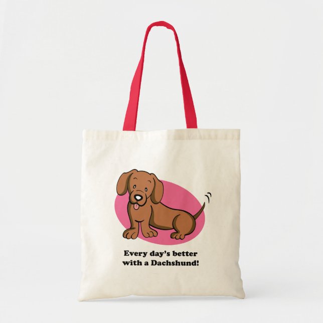Cute Cartoon Dog Dachshund Bag (Front)
