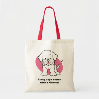 Cute Cartoon Dog Maltese Bag