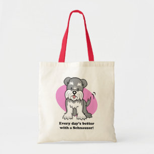 Cute Cartoon Dog Schnauzer Bag