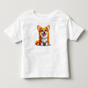 Cute Cartoon Dog Toddler T-shirt