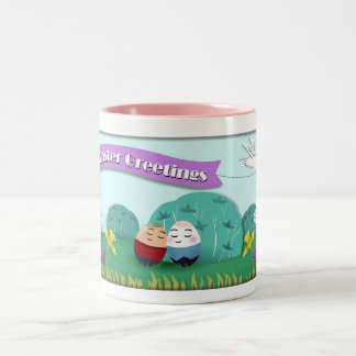Cute cartoon Easter Greetings Mug