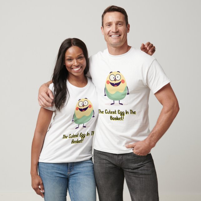 Cute Cartoon Egg Character T-Shirt (Unisex)