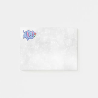 Cute cartoon elephant post-it notes