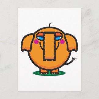 Cute Cartoon Elephant Postcard