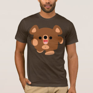 Cute Cartoon Energetic Bear T-shirt