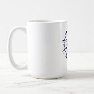 Cute Cartoon Eye in a Sparkly Web Coffee Mug