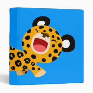 Cute Cartoon Facetious Leopard Avery Binder