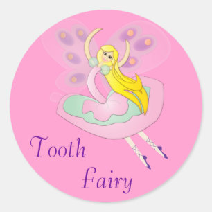 Cute Cartoon Fairy Classic Round Sticker