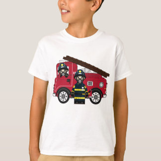 Cute Cartoon Fireman T-Shirt