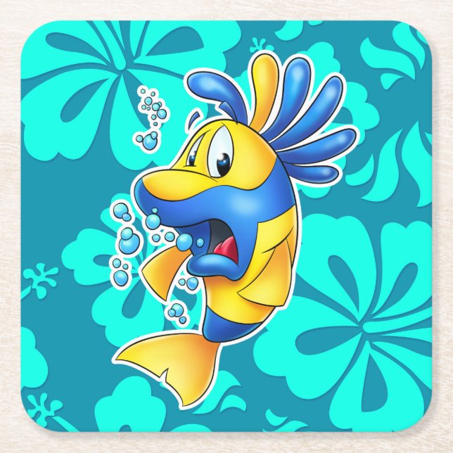 cute cartoon fish coaster (Front)