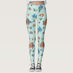 Cute Cartoon Fish Leggings