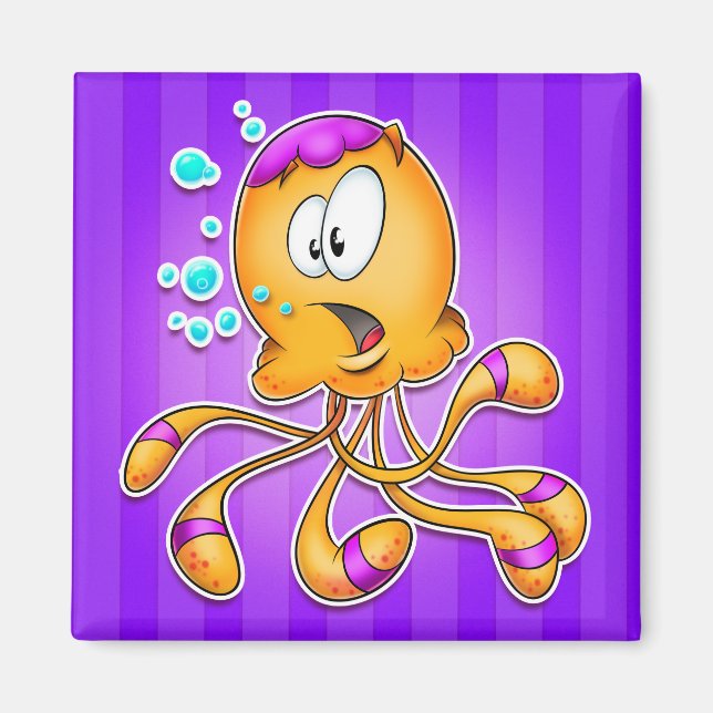 cute cartoon fish Magnet (Front)