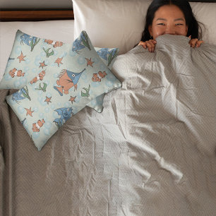 Cute Cartoon Fish Pillowcase