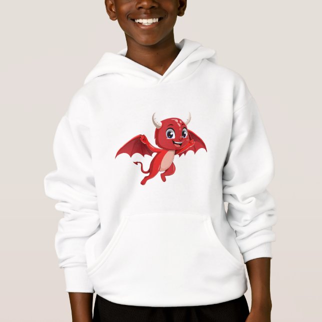 Cute cartoon flying devil (Front)