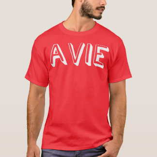 Cute Cartoon Font First Name Avie Comic T-Shirt