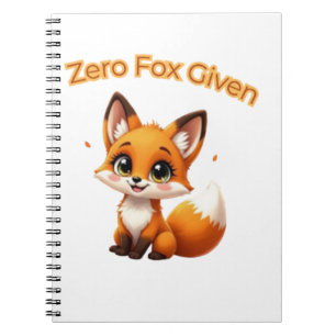 Cute Cartoon Fox – Adorable Kawaii Style Notebook
