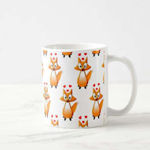 Cute Cartoon Fox Animal Pattern Coffee Mug