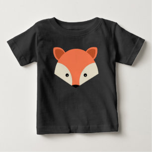 Cute Cartoon Fox Face Baby T-Shirt