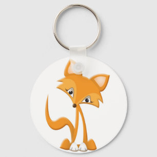 Cute Cartoon Fox Keychain